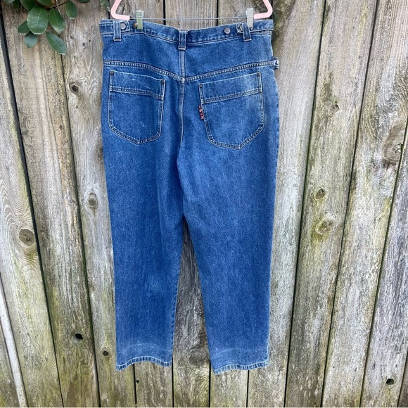 Lugz | Vintage Y2K Carpenter Jeans Blue Denim Hammer Loop Baggy Grunge | Size 40 - Picture 2 of 11